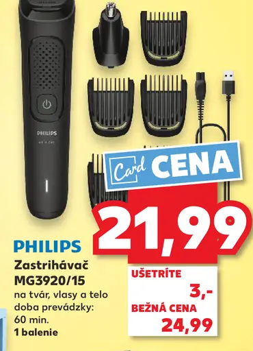 Philips zastrihávač MG3920/15 na tvár, vlasy a telo