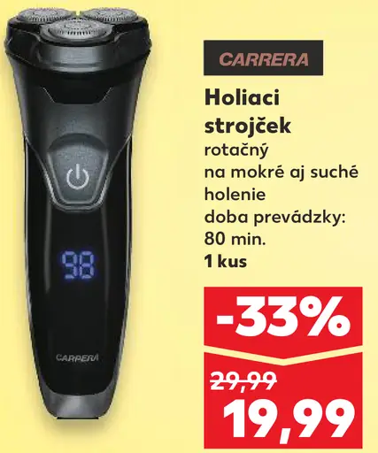 Carrera holiaci strojček na mokré aj suché holenie
