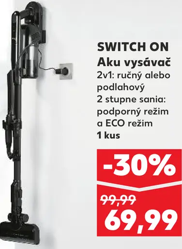 Switch On Aku vysávač 2v1