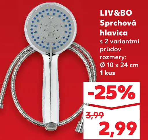 LIV&BO Sprchová hlavica
