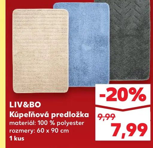 LIV&BO Kúpeľňová predložka