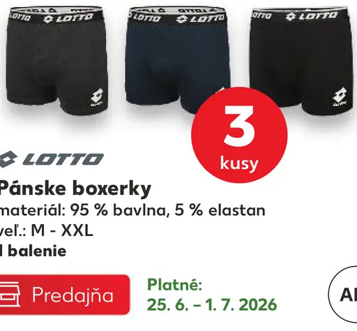 Lotto Pánske boxerky