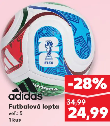 Adidas futbalová lopta