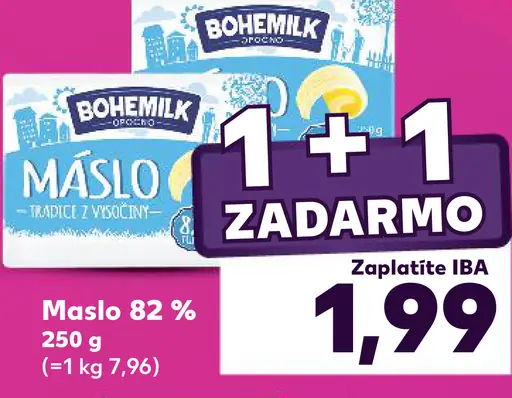 Bohemilk maslo 82 %