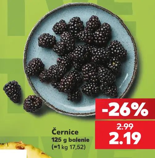 Černice balenie