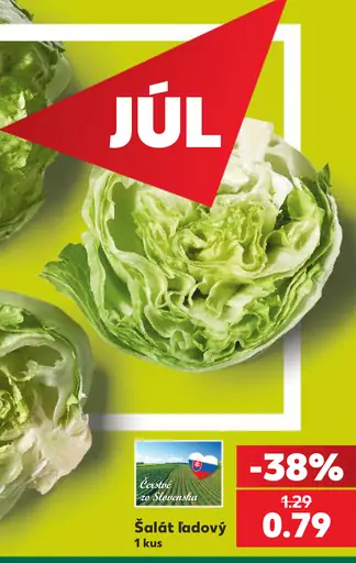 Ľadový šalát od slovenských pestovateľov