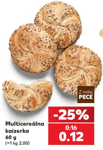 Multicereálna kajzerka