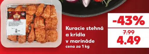 Purland kuracie stehná a krídla v marináde