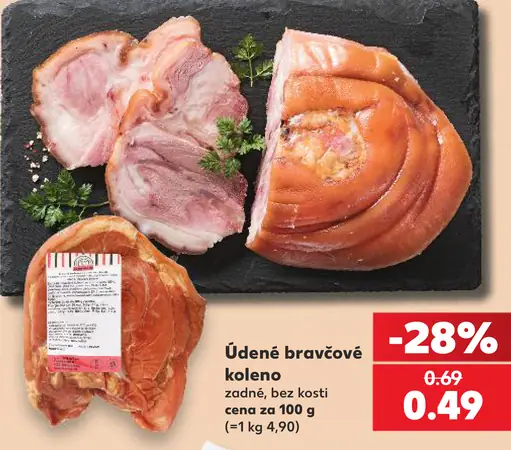 Údené bravčové koleno zadné bez kosti