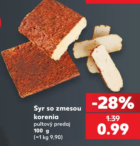 Syr so zmesou korenia