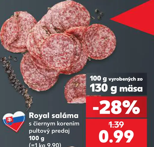 Royal saláma s čiernym korením