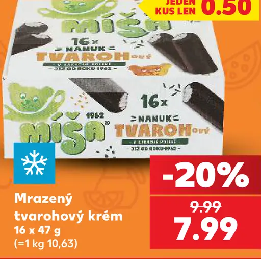 Mrazený tvarohový krém