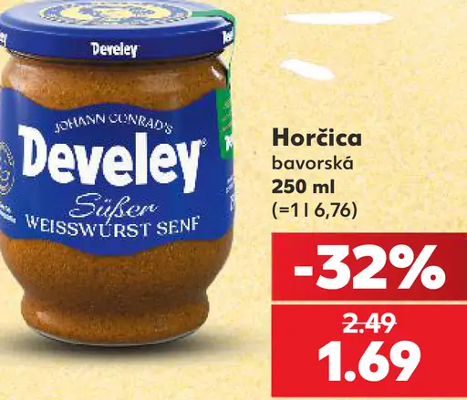 Develey horčica bavorska