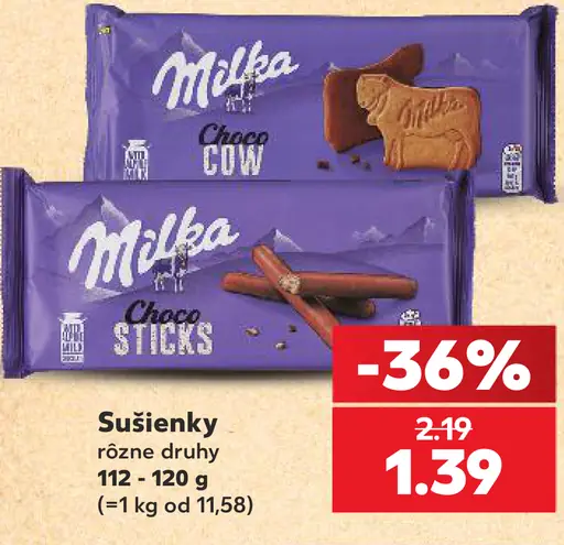 Milka sušienky