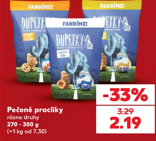 Fandíme! Pečené praclíky