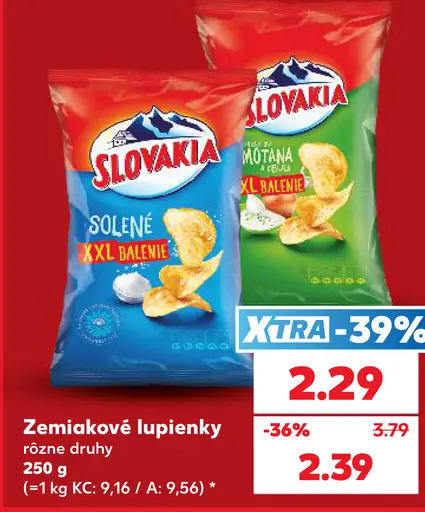 Slovakia zemiakové lupienky solenÉ XXL