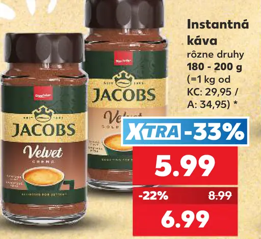 Jacobs Velvet instantná káva