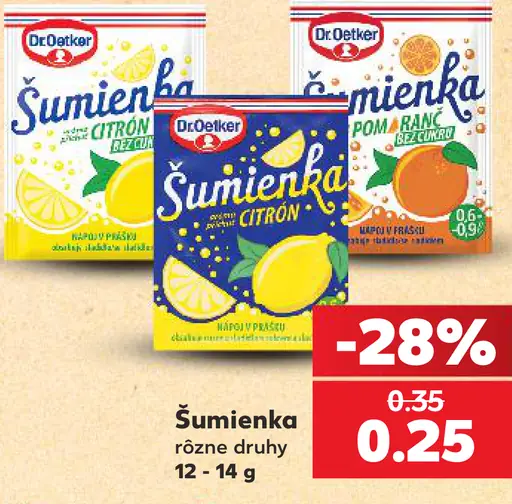 Dr. Oetker Šumienka želatínový dezert