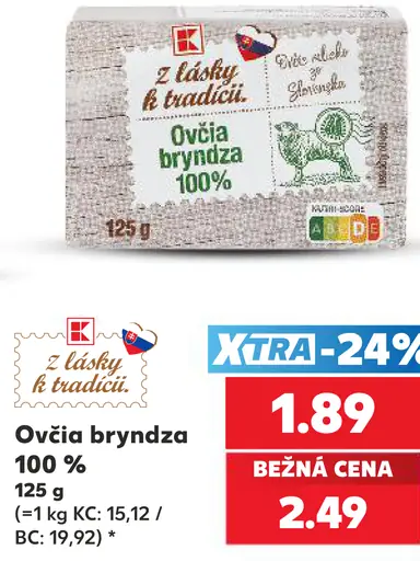 K-Classic Ovčia bryndza 100%
