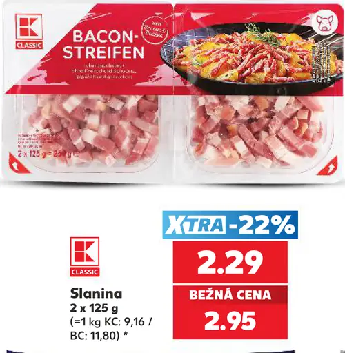 K-Classic Slanina plátky