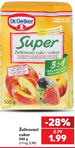 Dr. Oetker Super želírovací cukor 3:1