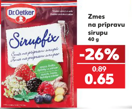 Dr. Oetker Sirupfix zmes na prípravu sirupu