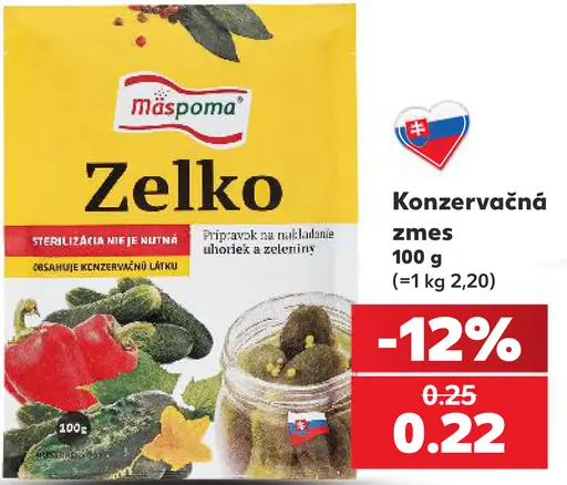 Máspoma Zelko konzervačná zmes
