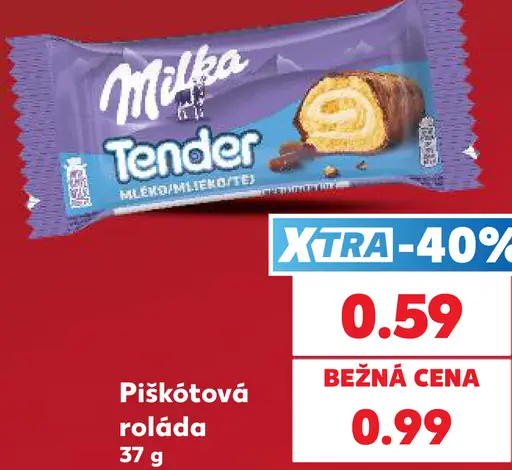 Milka Tender piškótová roláda