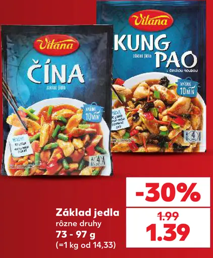 Vitana Čína zmes na prípravu jedla