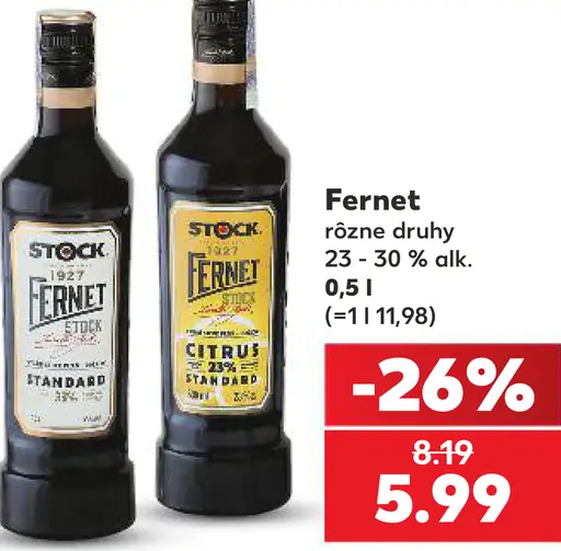 Stock Fernet Standard bylinný likér