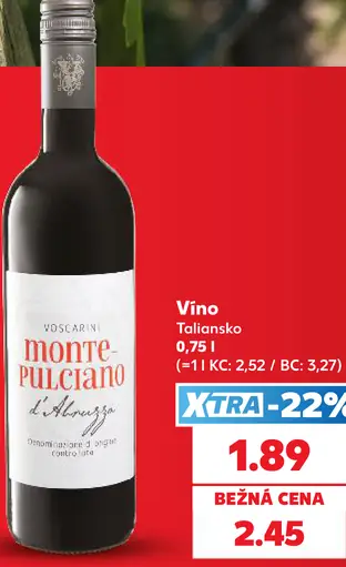Voscarini Montepulciano d’Abruzzo víno