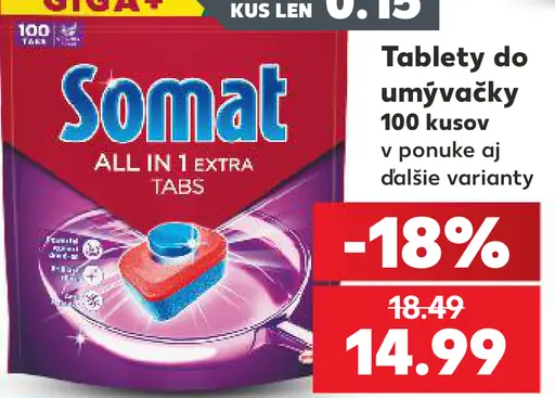 Somat Tablety do umývačky All in 1 Extra