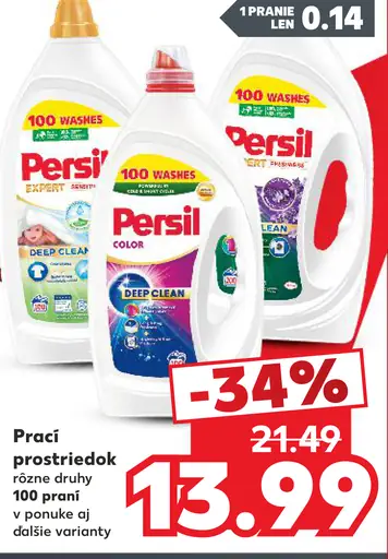 Persil prací prostriedok rôzne druhy