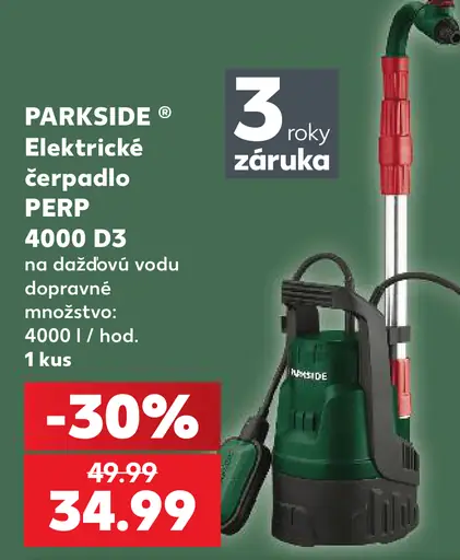 Parkside elektrické čerpadlo PERP 4000 D3