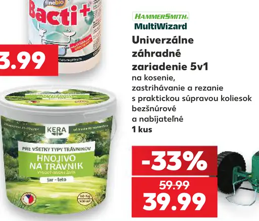 Hammerstein MultiWizard univerzálne záhradné 5v1 zariadenie