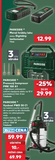 Parkside Merač hrúbky laku/digitálny tachometer