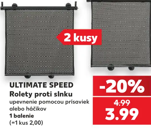 Ultimate Speed rolety proti slnku
