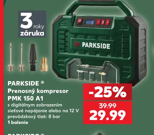 Parkside Prenosný kompresor PMK 150 A1