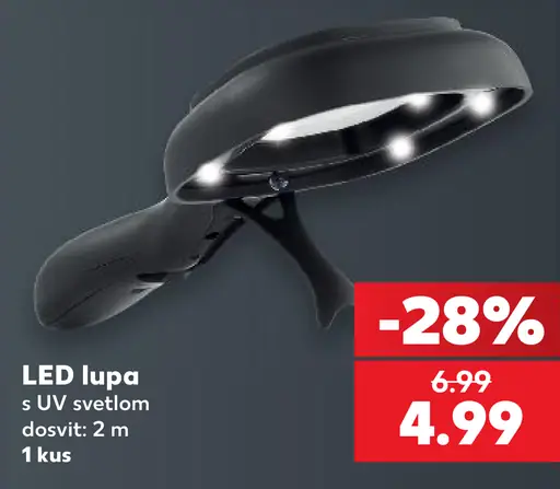 LED lupa s UV svetlom