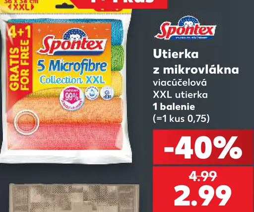 Spontex Microfibre utierky z mikrovlákna