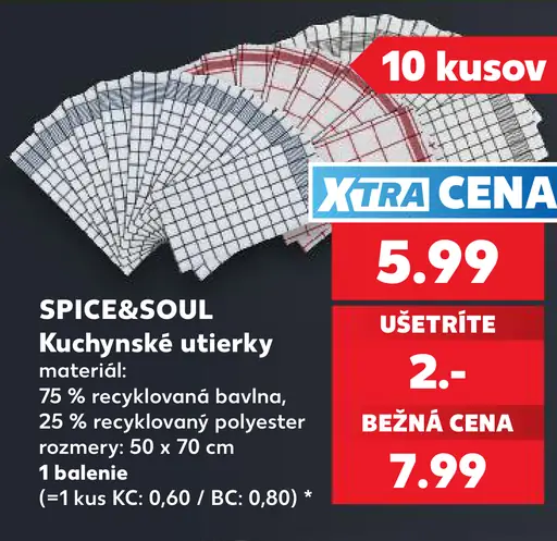 SPICE&SOUL Kuchynské utierky