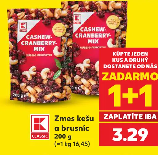 K-Classic Zmes kešu a brusníc