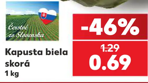 Kapusta biela skorá čerstvá zelenina