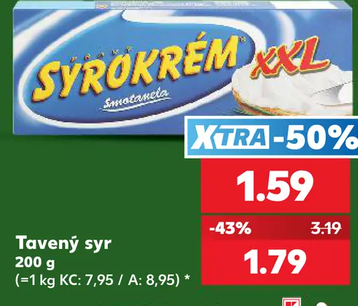 Sýrokrém XXL tavený syr