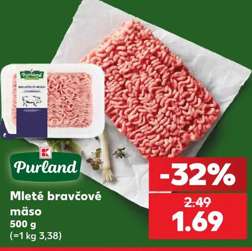 Purland Mleté bravčové mäso