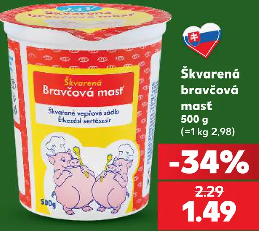 Bravčová škvarková masť