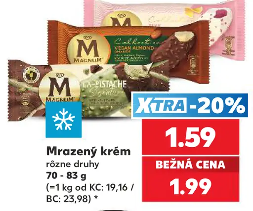 Magnum mrazený krém rôzne druhy