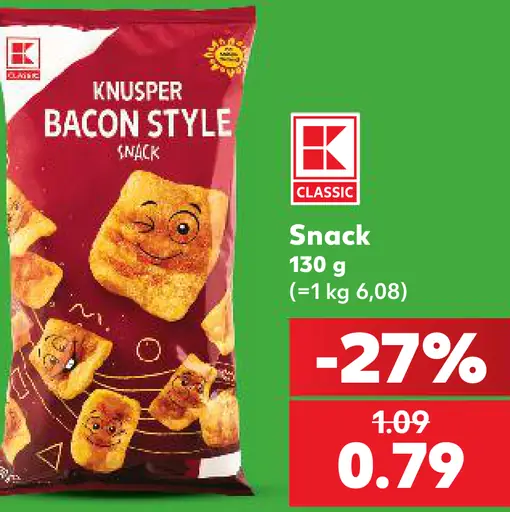 K-Classic Knusper Bacon Style snack