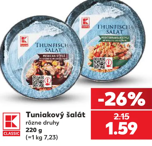 K-Classic Tuniakový šalát