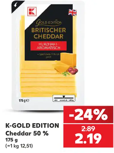 Cheddar 50 % plátky